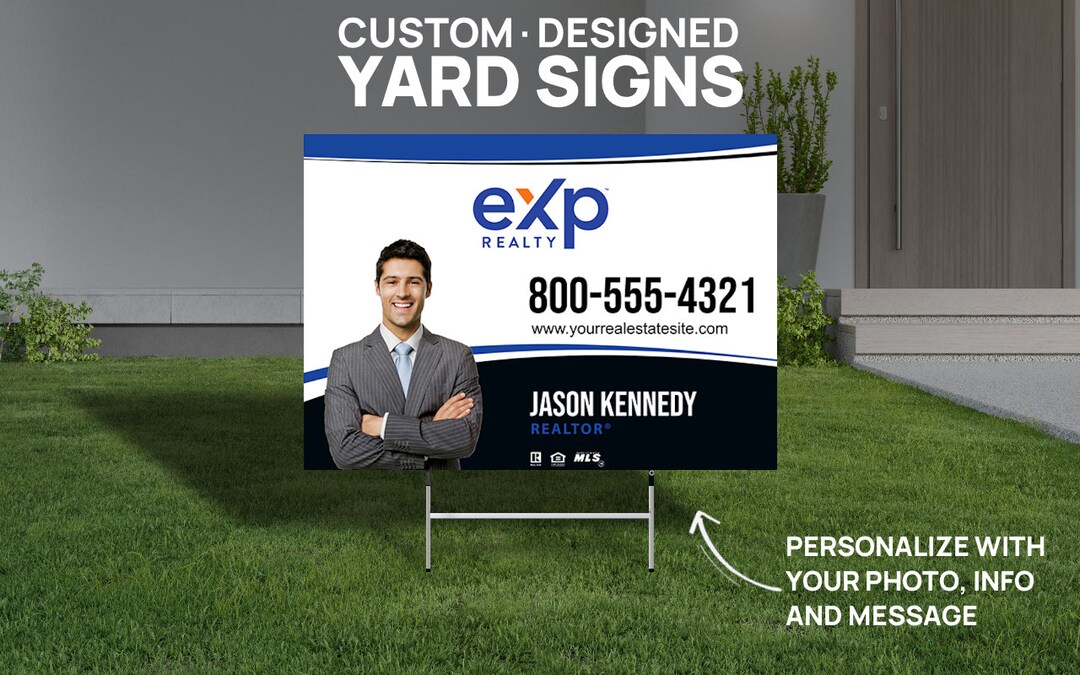Printed Exp Realty Yard Sign - 18