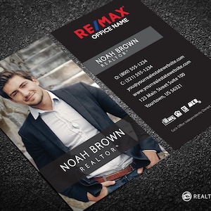 RE/MAX Business Card - Real Estate Agent Business Card - Realtor Business Card - Free U.S. Shipping