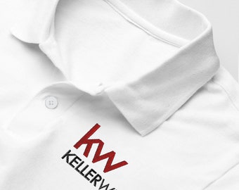 Keller Williams Piqué Polo with embroidered Logo | Premium Polo Shirt | Customizable Realtor Clothing | KW Apparel | 100% Ringspun Cotton