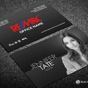 RE/MAX Business Card Real Estate Business Card Design Agent Photo Free U.S. Shipping image 1