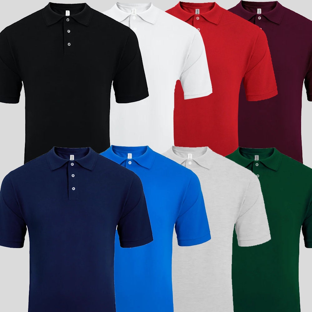 Premium Piqué Men's Polo With Embroidered Logo Premium Polo Shirt
