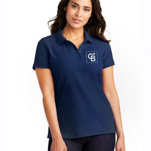 Premium Piqué Women&#39;s Polo with embroidered Logo | Premium Polo Shirt | Custom Embroidered Apparel | 100% Ringspun Cotton | Coldwell Banker