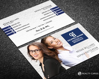 Coldwell Banker Business Card - Real Estate Team Business Card Template Design - Free U.S. Shipping