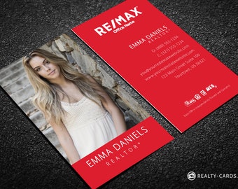 RE/MAX Business Card - Realtor Business Card - Free U.S. Shipping