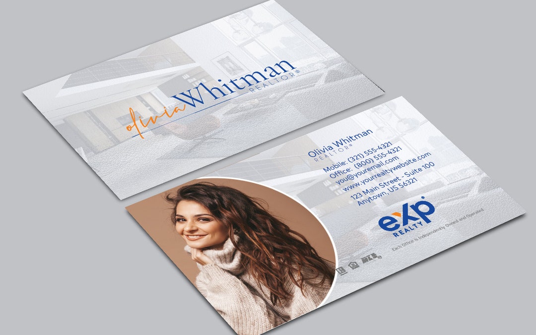 Exp Realty Agent Business Card Custom Branded Exp Business Card