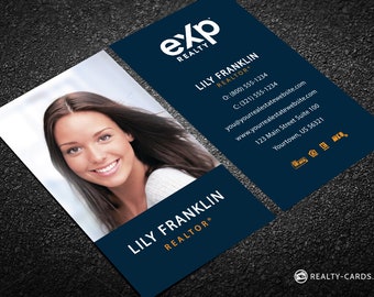 eXp Realty Business Card - Real Estate Business Card Design - Free U.S. Shipping