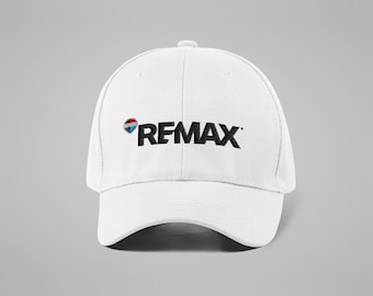 New REMAX Logo Cap | 2025 REMAX Logo embroidered cap for men and women | Custom Realtor Hats | Custom Realty Baseball Cap