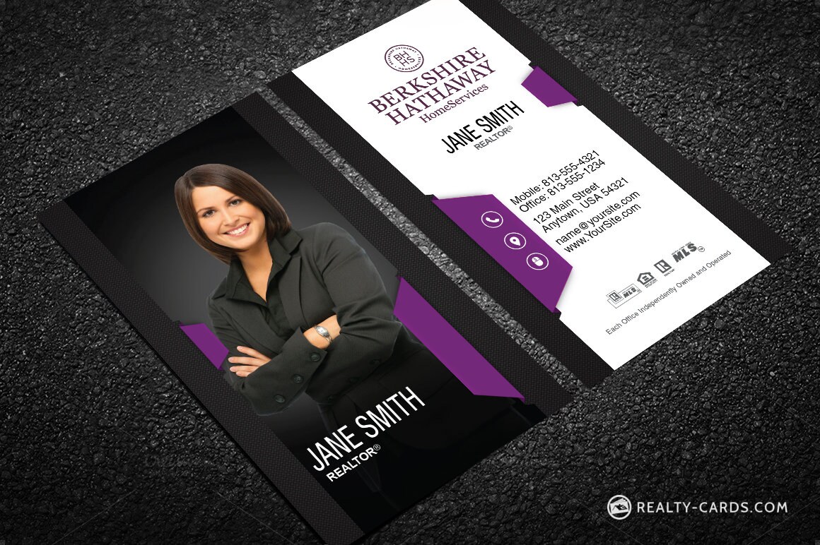 Berkshire Hathaway Business Card Real Estate Business Card - Etsy