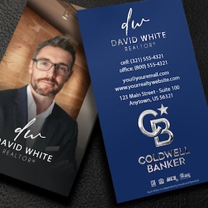 Carte de visite pour agent immobilier - Carte de visite pour agent immobilier - Carte de visite pour agent immobilier - Livraison gratuite aux États-Unis - Pour Coldwell Banker