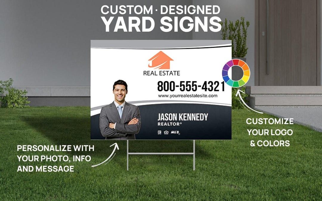 Owning Sign Printed Custom Real Estate Yard Sign - 18