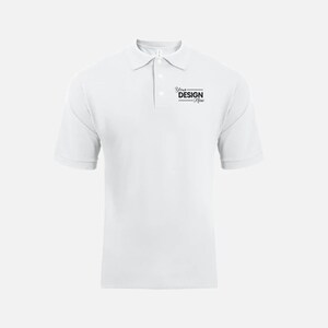 Premium Piqué Men&#39;s Polo with embroidered Logo | Premium Polo Shirt | Custom Embroidered Apparel | 100% Ringspun Cotton