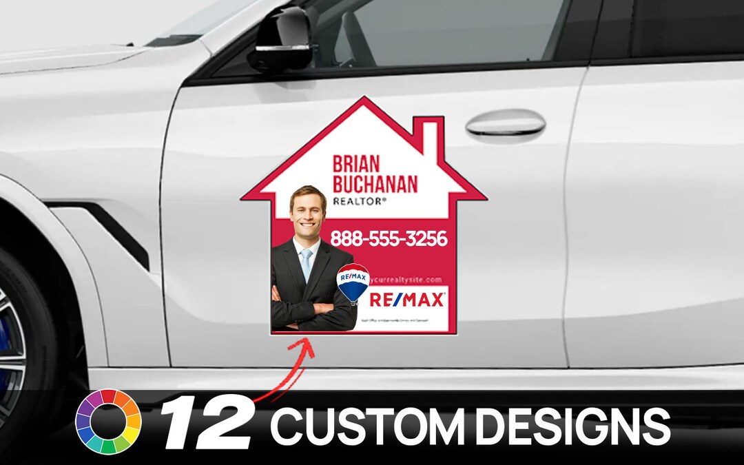 REMAX Car House Magnets - Custom Designed - Full Color Printed Magnets ...