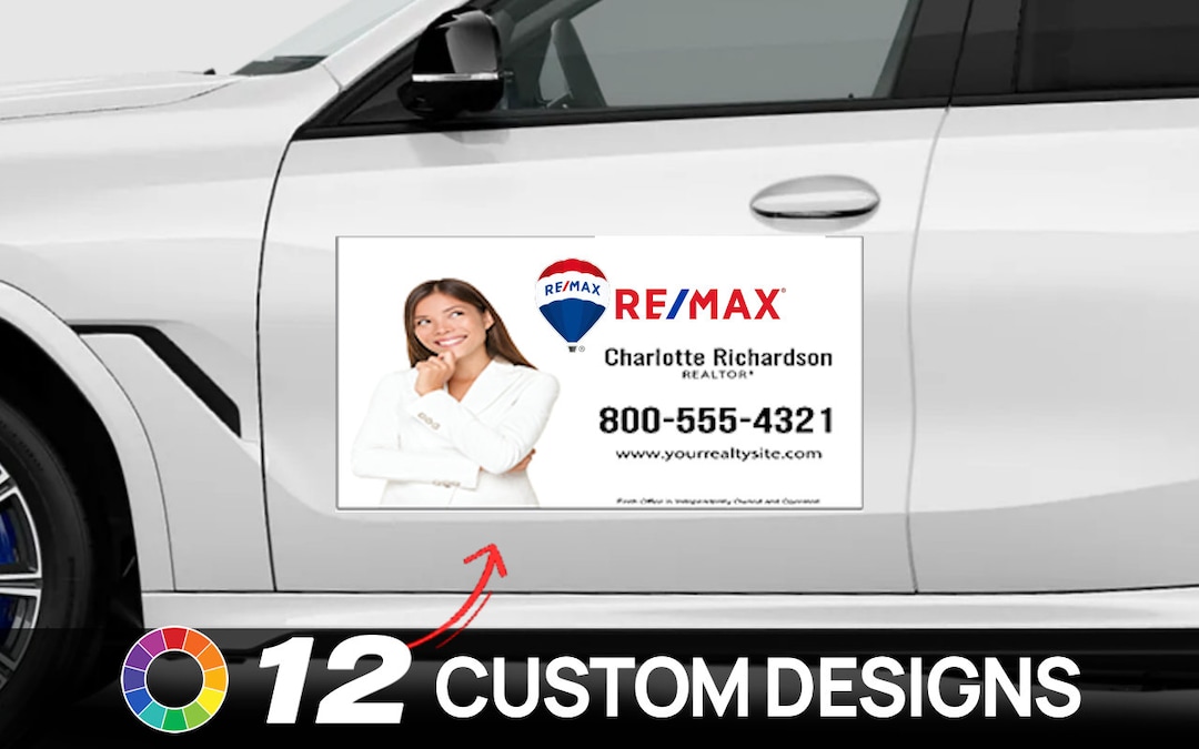 REMAX Car Magnets - Custom Designed - Full Color Printed Magnets ...