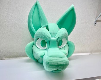 Assembled Dog Canine FurSuit Head Foam