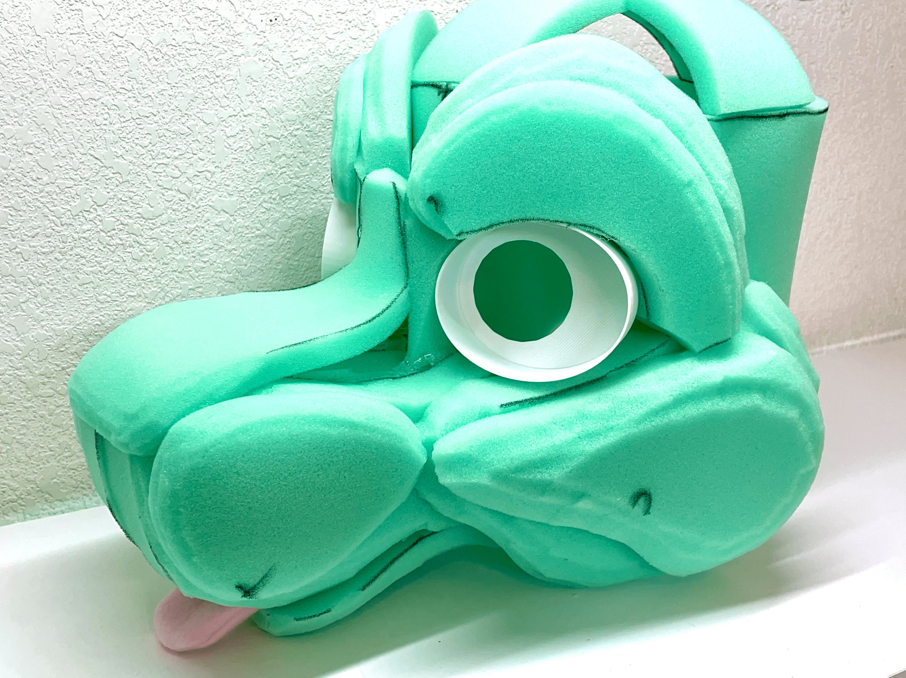 Assembled Dog Canine Fursuit Head Foam Etsy