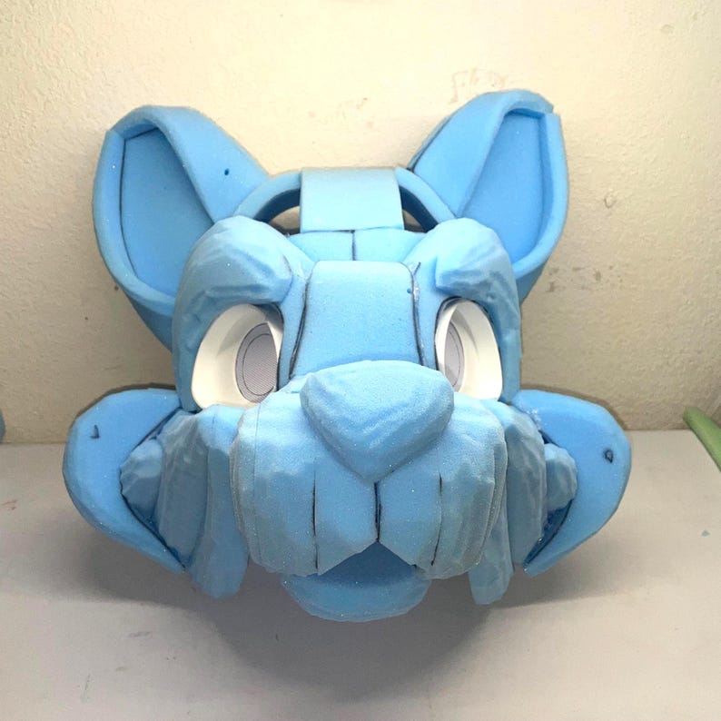 Ready to Ship - Feline Fursuit Head Base, Foam Head & Eyes
