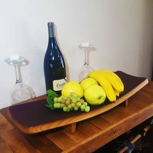 Weinfass Kleine Obstplatte Rustikale Möbel Küche Zuhause