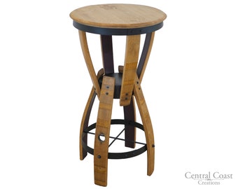 Hourglass Wine Whiskey Barrel Bar Bistro Pub Table