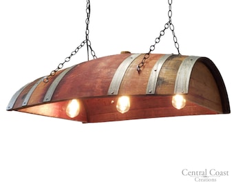 Wine Barrel Hanging Lamp Chandeliere Light Fixture Rustic Furniture Home Decor