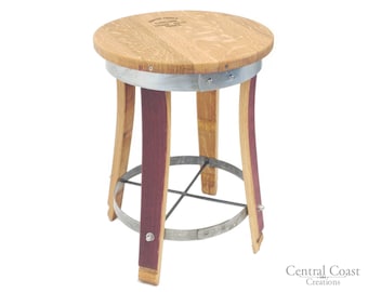 Swivel Top Wine Barrel Stave Stool 24" 26" 30" Sit Height Rustic Furniture Bar Home Decor Bistro