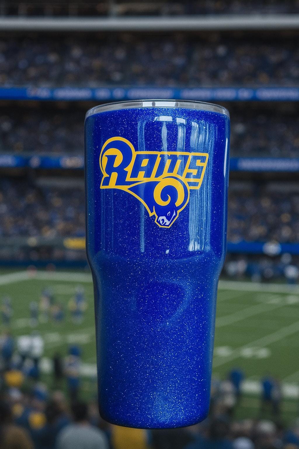 LA Rams Glitter Tumbler (CUSTOMIZABLE) - Etsy