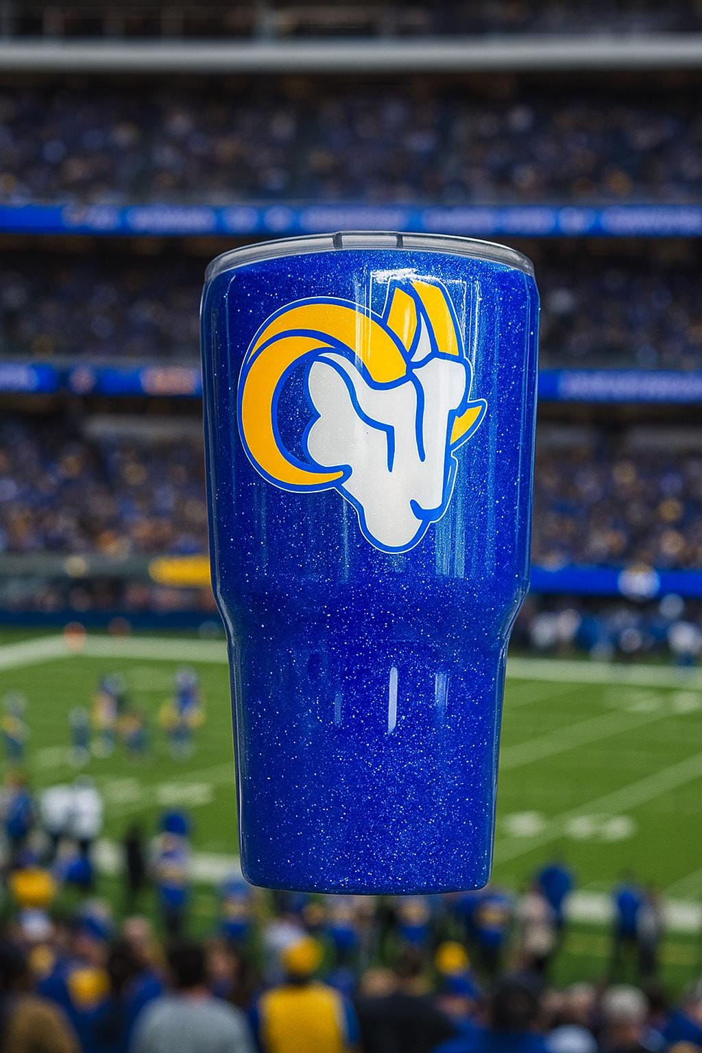 LA Rams Glitter Tumbler (CUSTOMIZABLE) - Etsy