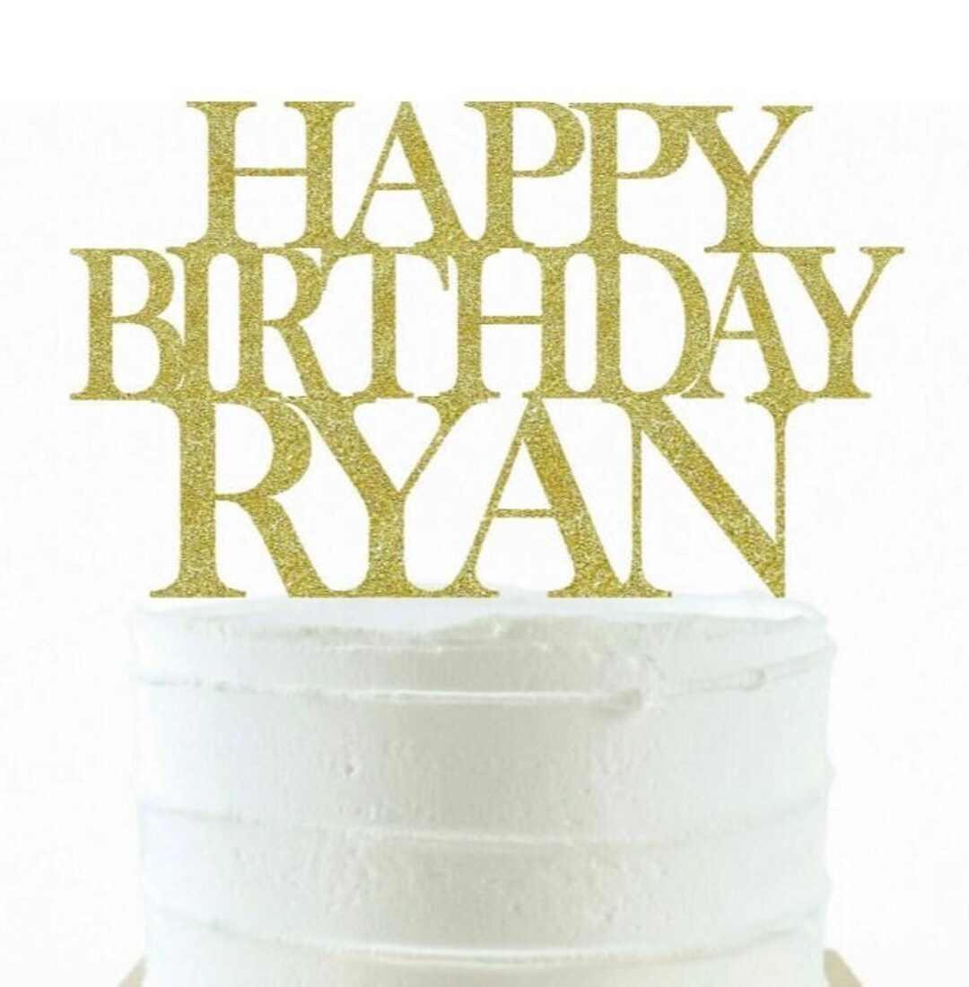 Personalized Happy Birthday Cake Topper Happy Birthday Cake Topper ...