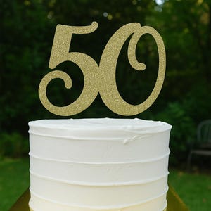 50 Cake Topper. 50th Birthday Cake Topper. 50th Anniversary Cake Topper. 50th Birthday Decoration. 50th Anniversary Decoration.