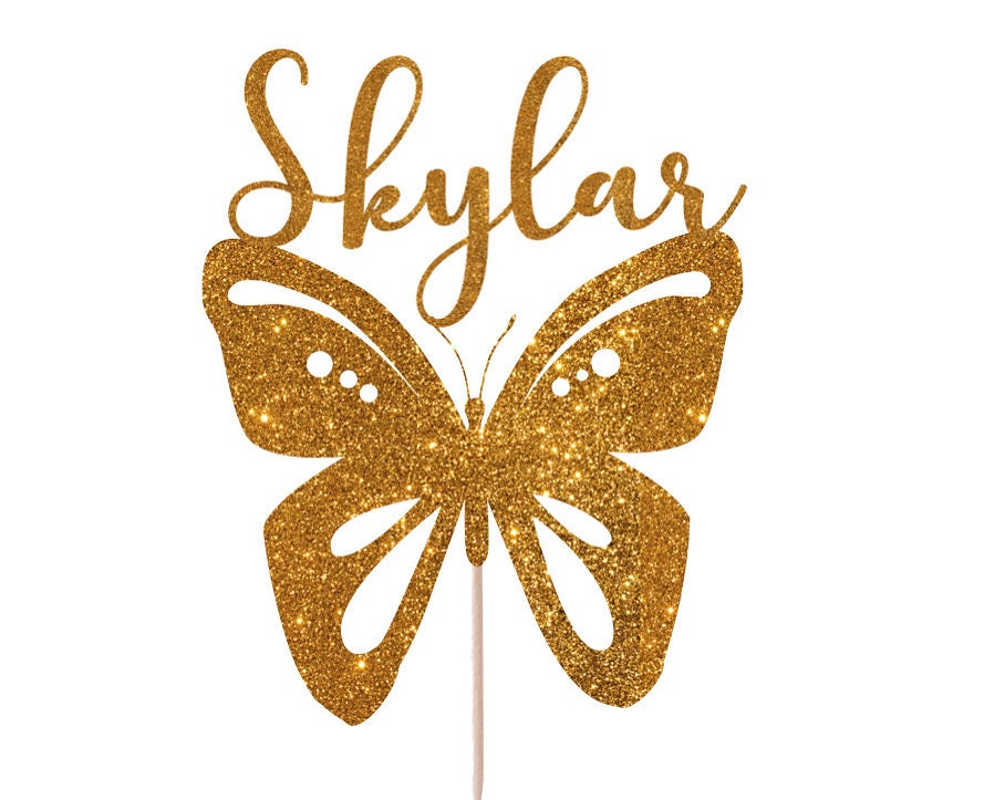 Personalized Butterfly Cake Topper. Butterfly Cake Topper. Etsy 日本