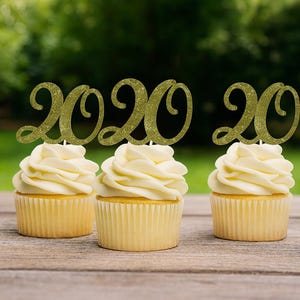 12Ct. 20 Cupcake Topper 20th Cupcake Topper 20th Birthday Cupcake Topper Anniversary Cupcake Topper Custom Any Age Cupcake Picks