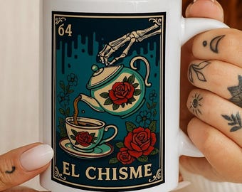 El Chisme Coffee Mug – Coffee Lover Gift, Cafecito Mug, Chisme Gift for Her
