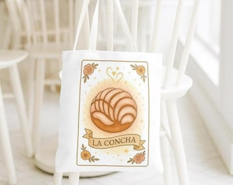 La Concha Tote Bag: Mexican Pastry Design - Pan Dulce Lotería