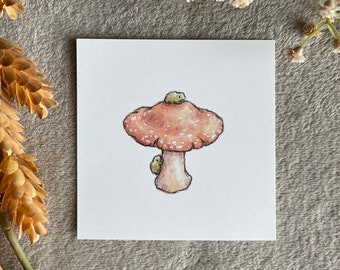 Kikkers op paddenstoel