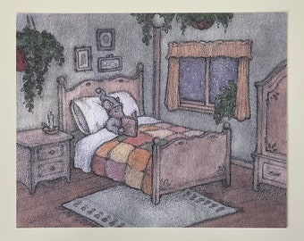 Mouse Reading in Bed