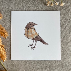 Crow in Plaid