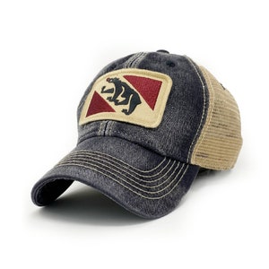 New Bern Flag Trucker Hat, Black