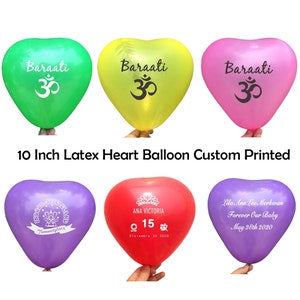 10 inch Custom Printed Latex Heart Balloon for Advertising Promotion