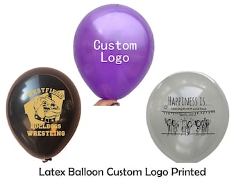 "50 STÜCKE Personalisierte individuell bedruckte Ballons 12 ""Helium-Qualitätslatexballon."