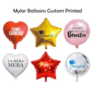 Palloncini Mylar personalizzati a forma di stella/rotondi/cuore da 18 pollici, decorazione per feste di compleanno, anniversario di matrimonio, baby shower