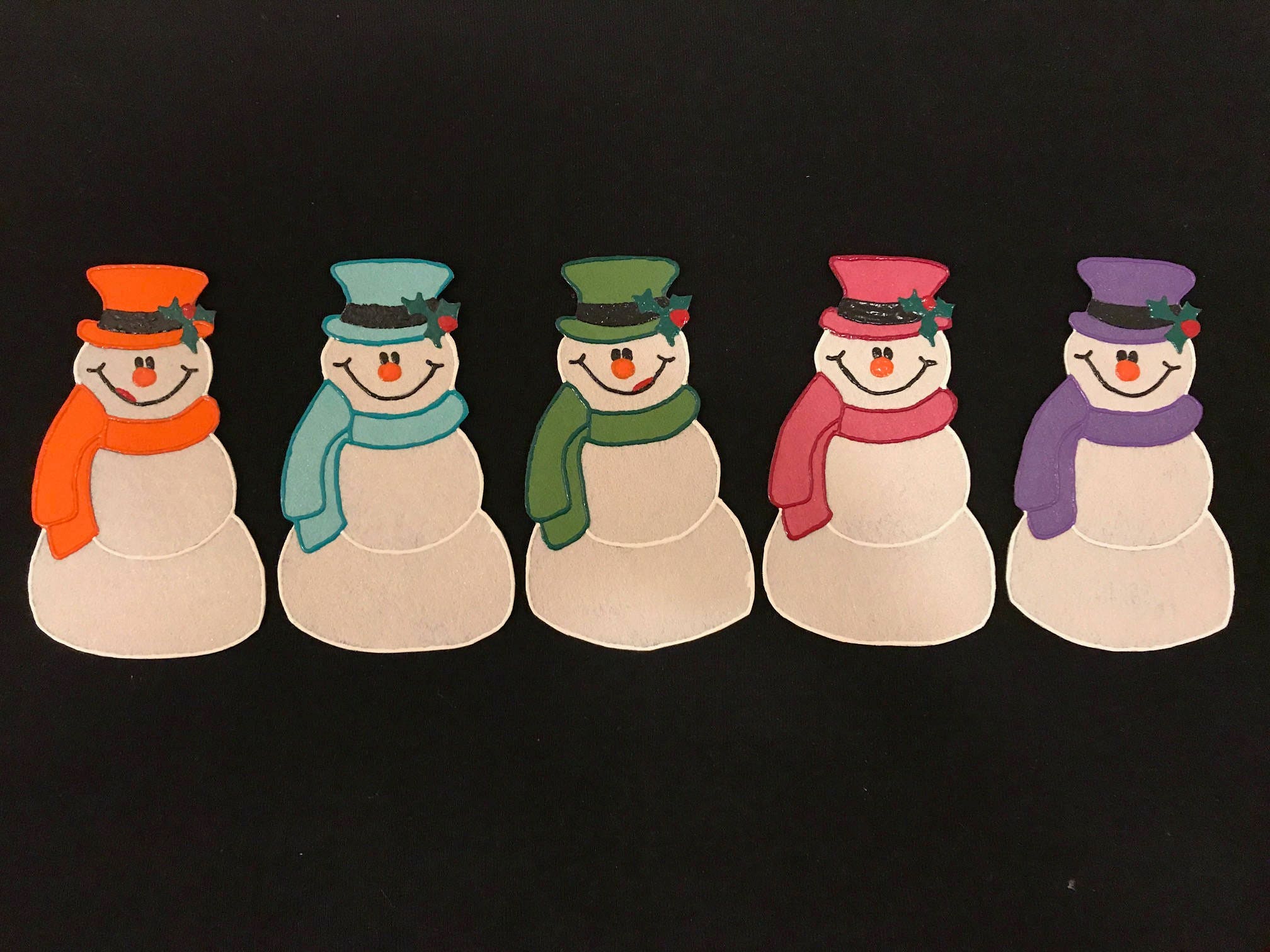 Snowmen Felt Story Pattern & Script - Etsy