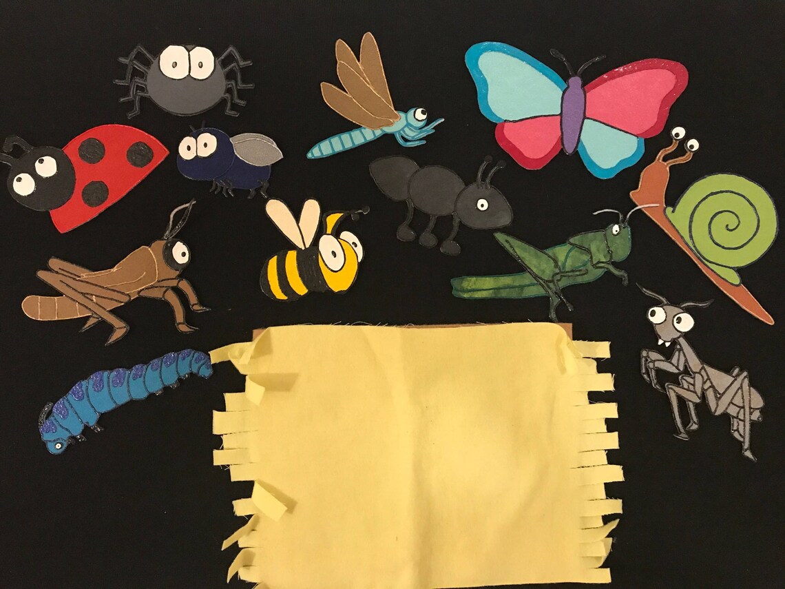 Bug in a Rug Felt Story Pattern & Script Etsy UK