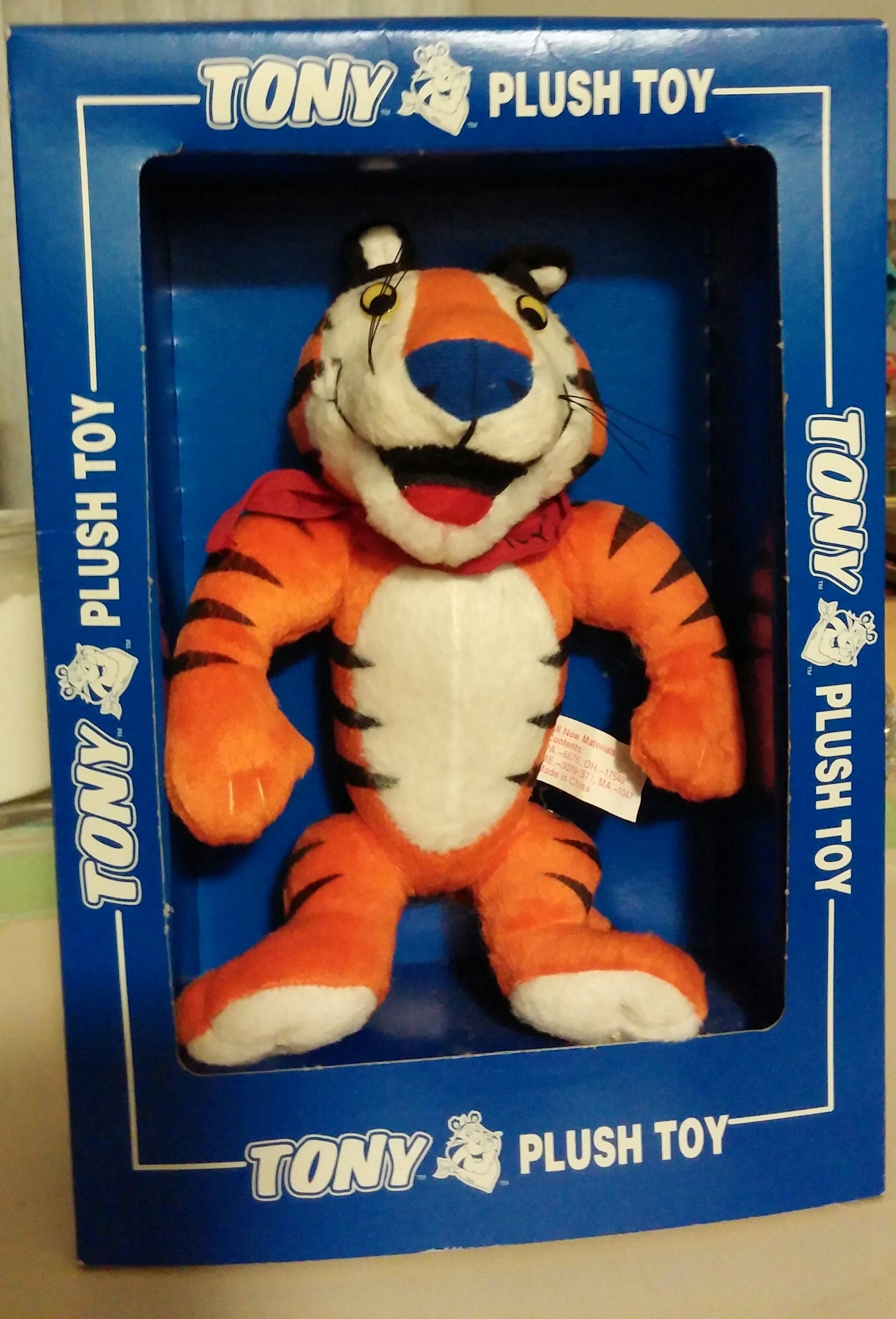 1997 tony the tiger plush toy