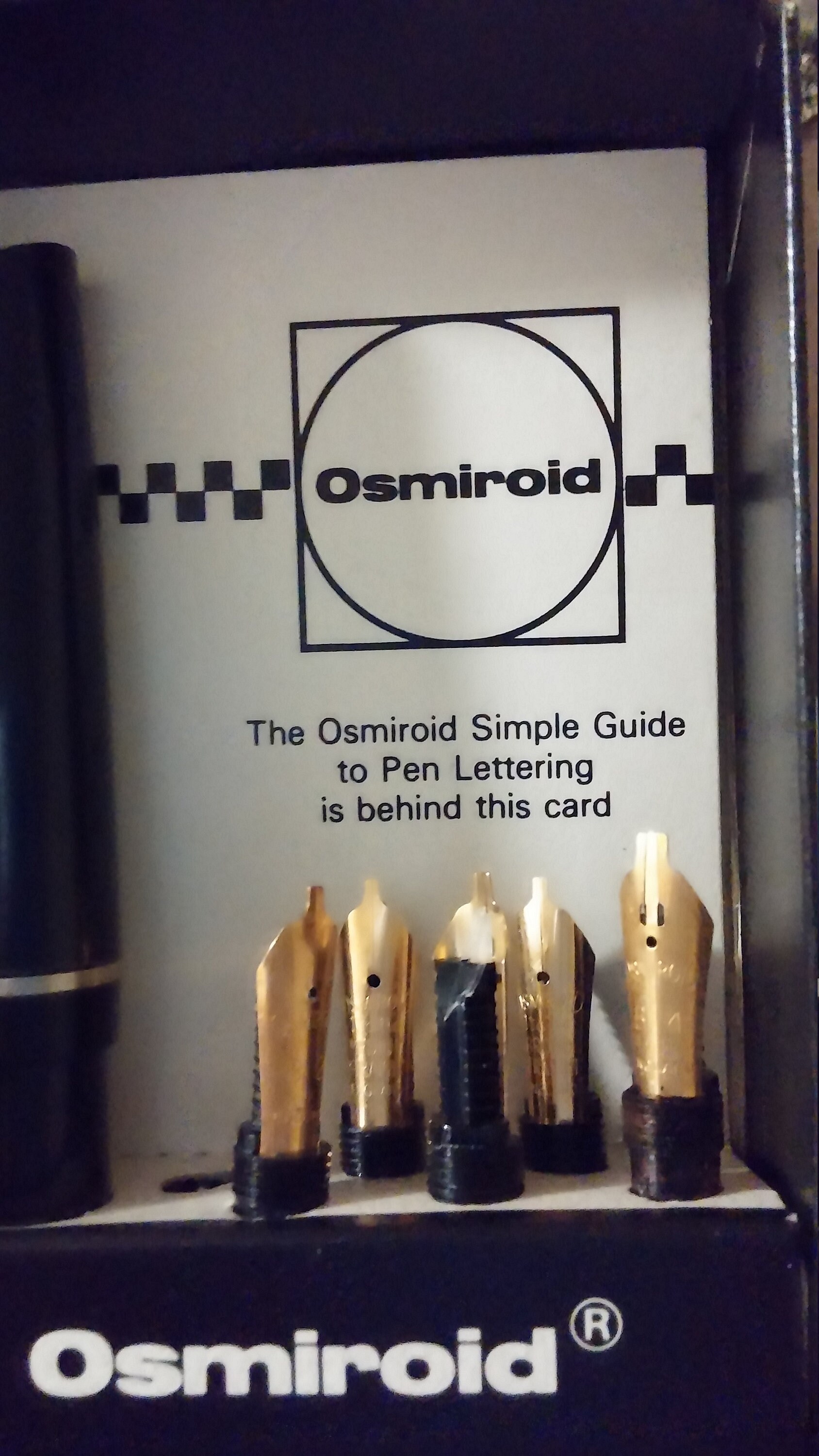 Osmiroid 65 Fountain Pen Calligraphy Lettering Set - England