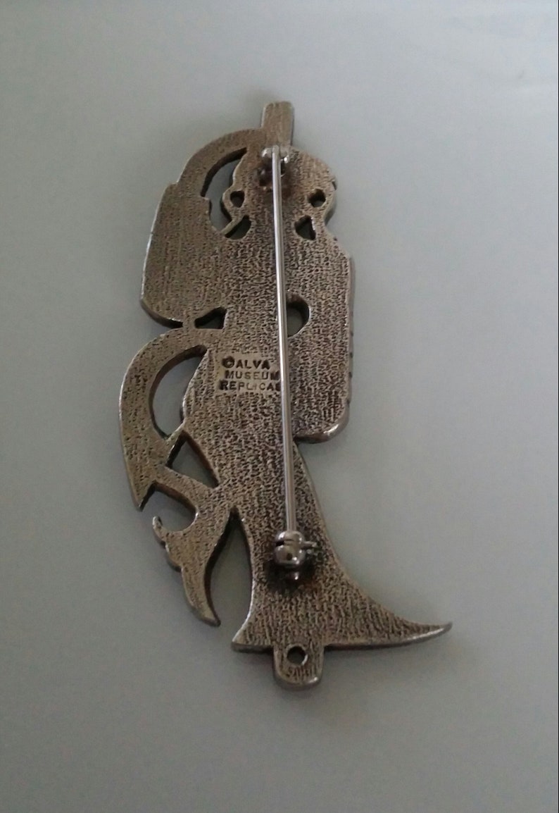Vintage Alva Museum Replicas AsianThai Themed Dancer BroochPin