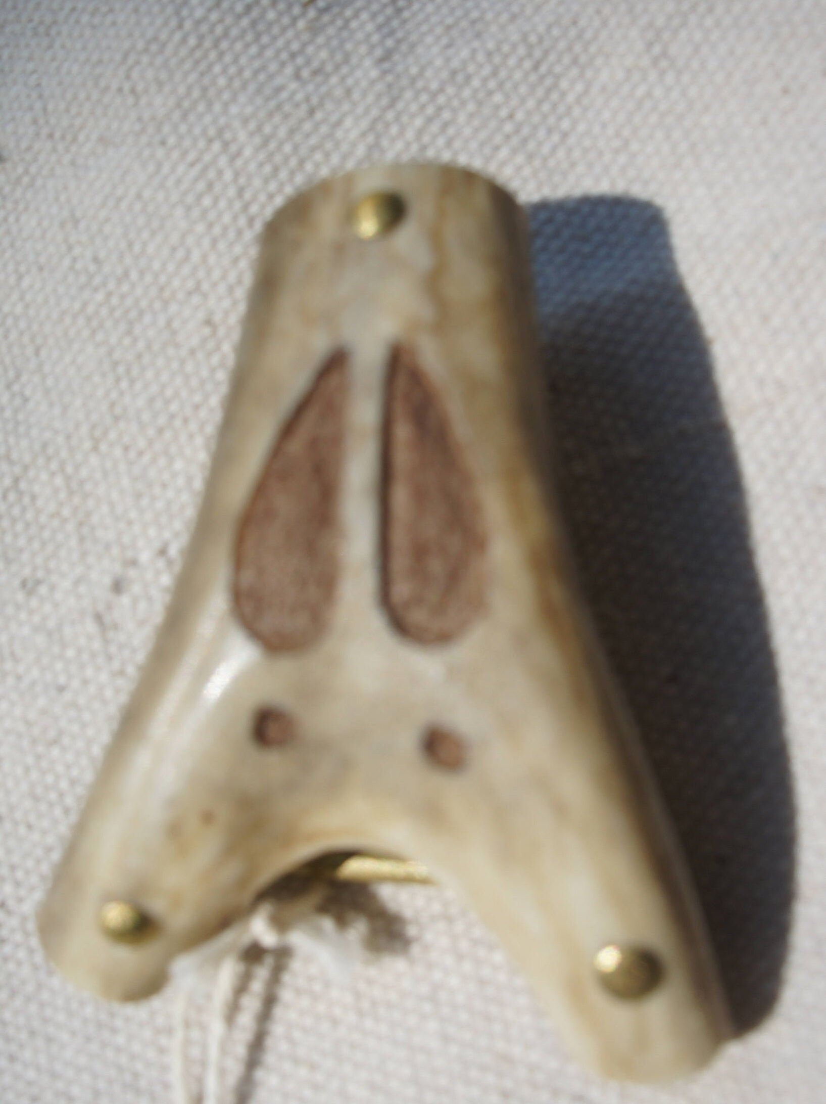 DEER ANTLER Belt Buckle Carving Hand Made Scrimshaw Brass Etsy
