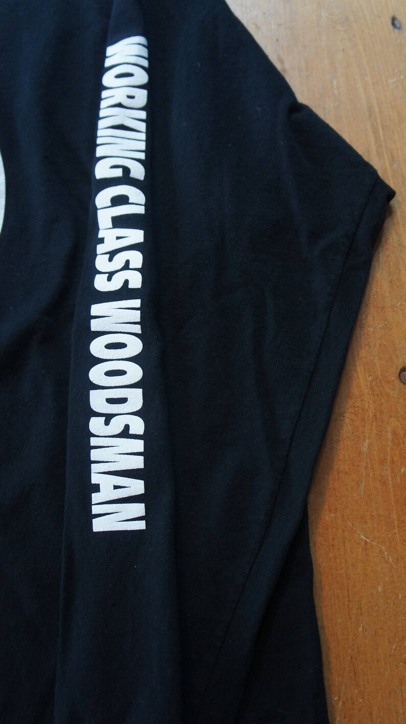 Working Class Woodsman Long Sleeve T-shirt W.C.W. Logo. /arm Lettering ...