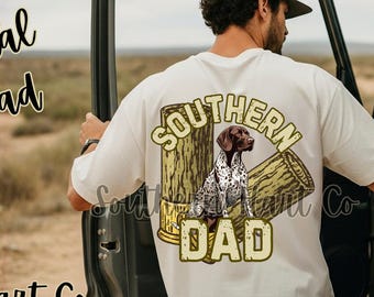 Southern Dad PNG Design – Camo Hunting, Country Father (Instant Download)