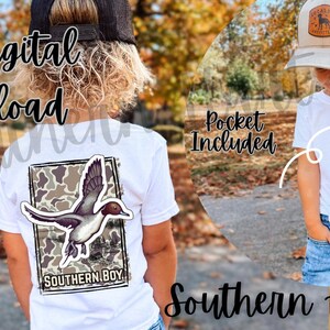 Southern Boy Pintail Duck Shirt PNG, Southern Boy Shirt, Southern Shirt PNG, Southern Boy Camo Shirt PNg