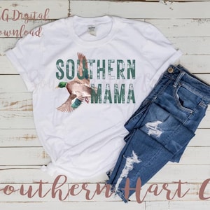 Southern Mama Shirt PNG, Boy Mama Duck PNG, Duck Camo PNG, Camo Mama Shirt