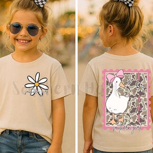 Cute Goose Southern Little Girl Shirt Shirt PNG, Southern Girl Shirt, Southern Shirt PNG, Southern Girl Camo Shirt PNg image 1
